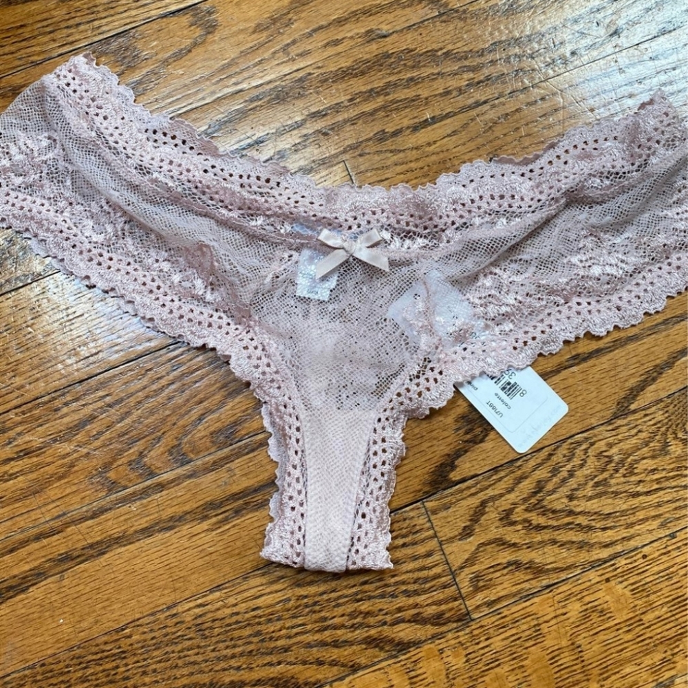 Eberjey Lace Boythong in Pink Clay. NWT. Size Medium
